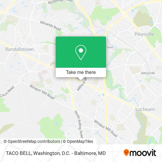 Mapa de TACO BELL