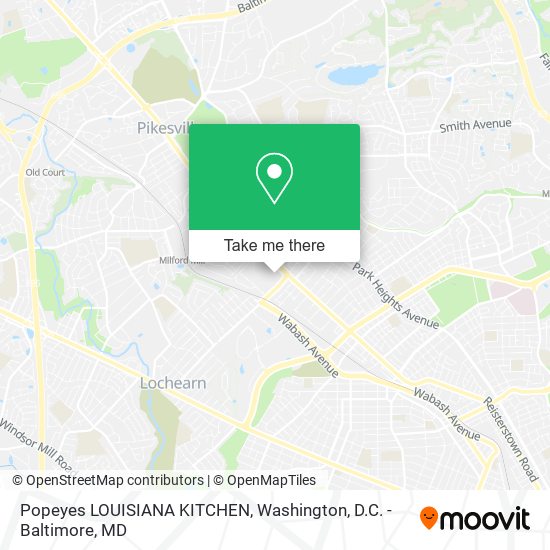 Mapa de Popeyes LOUISIANA KITCHEN