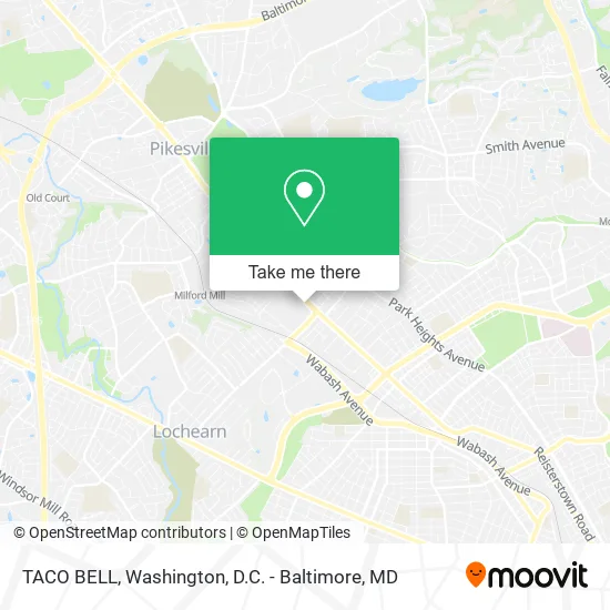 Mapa de TACO BELL