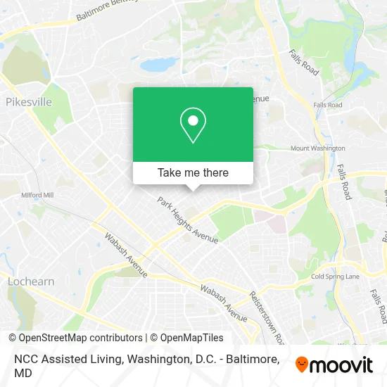 NCC Assisted Living map