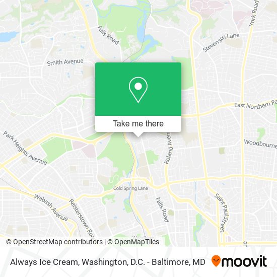 Always Ice Cream map