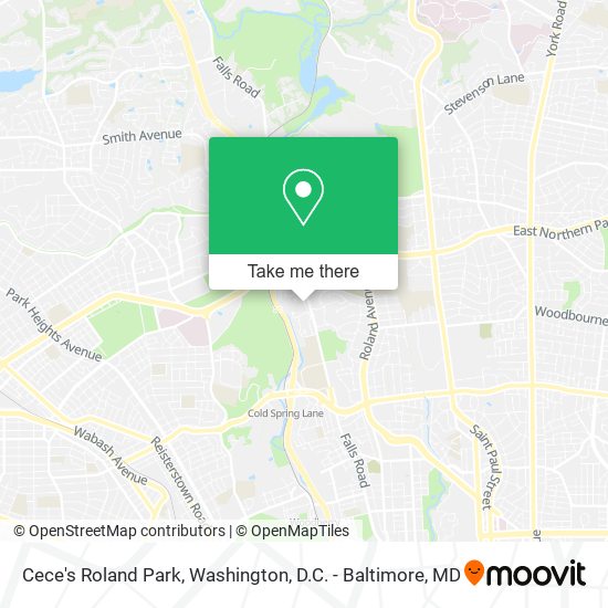 Mapa de Cece's Roland Park