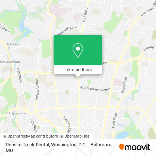 Penske Truck Rental map