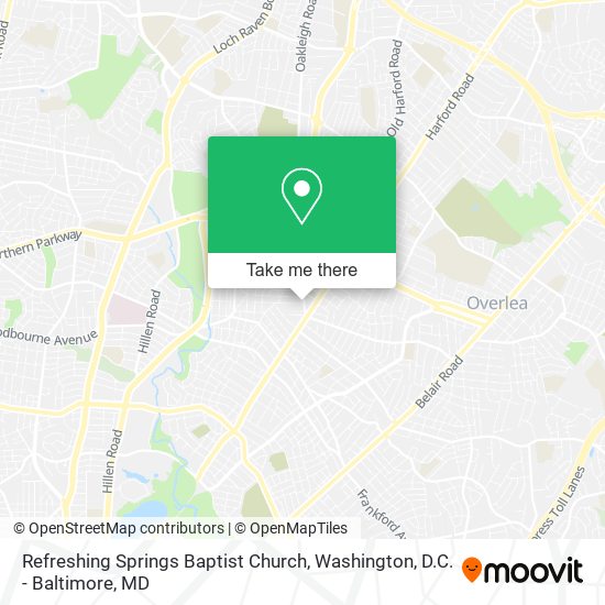 Mapa de Refreshing Springs Baptist Church