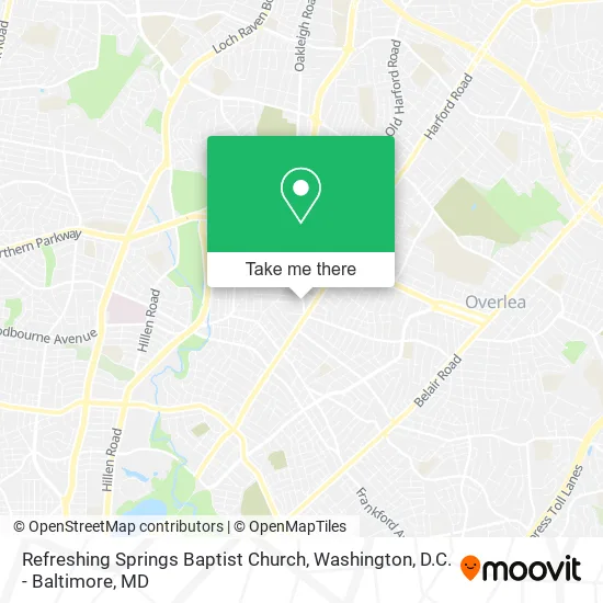 Mapa de Refreshing Springs Baptist Church