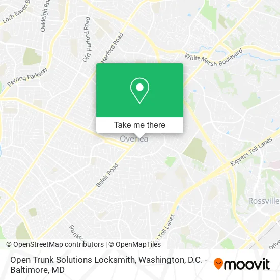 Mapa de Open Trunk Solutions Locksmith