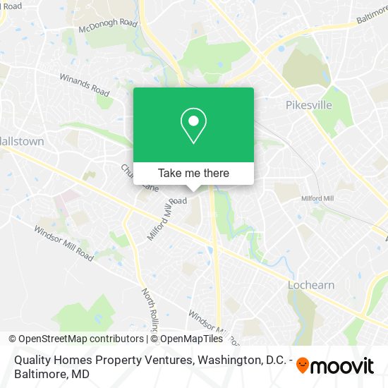 Quality Homes Property Ventures map