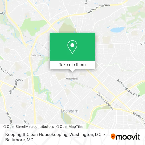 Keeping It Clean Housekeeping map
