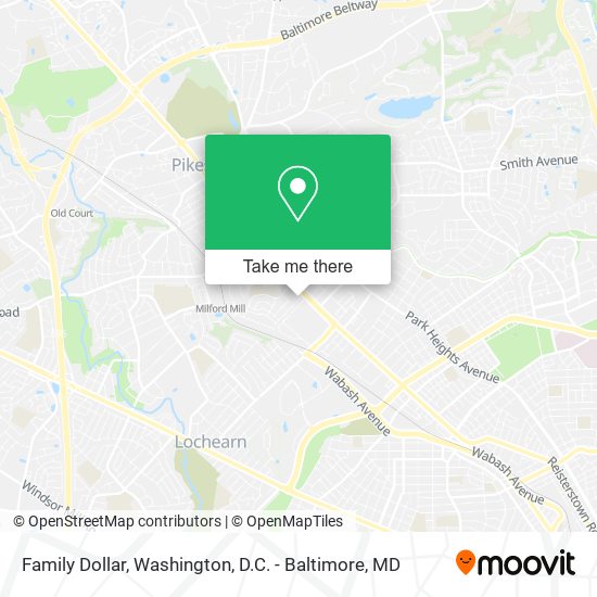 Mapa de Family Dollar