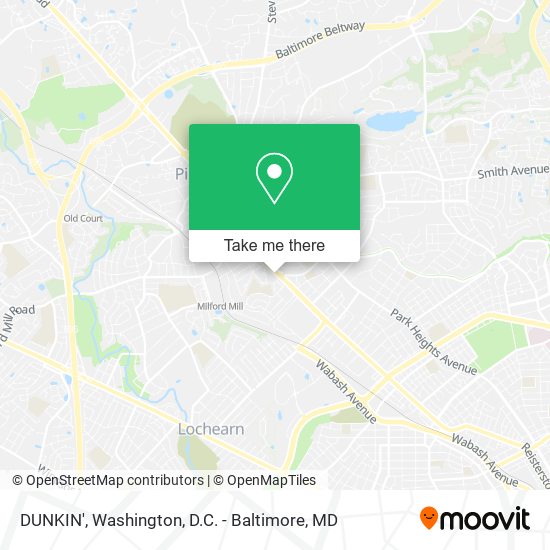 Mapa de DUNKIN'