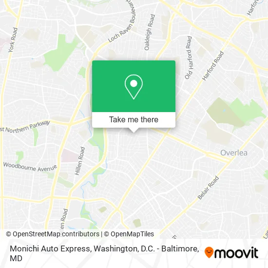 Monichi Auto Express map