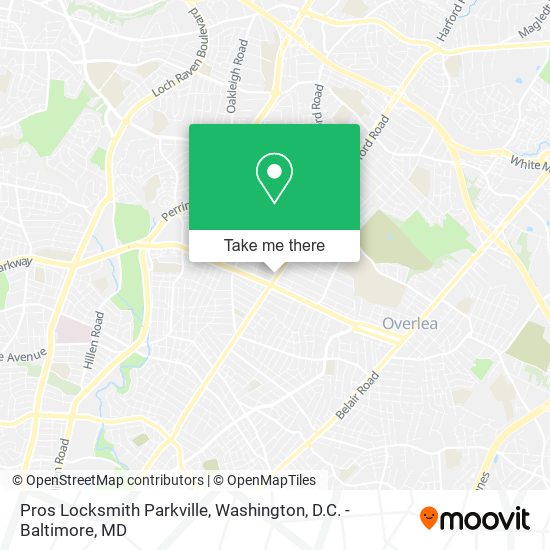 Pros Locksmith Parkville map