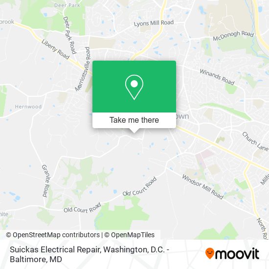 Mapa de Suickas Electrical Repair