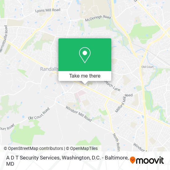 A D T Security Services map