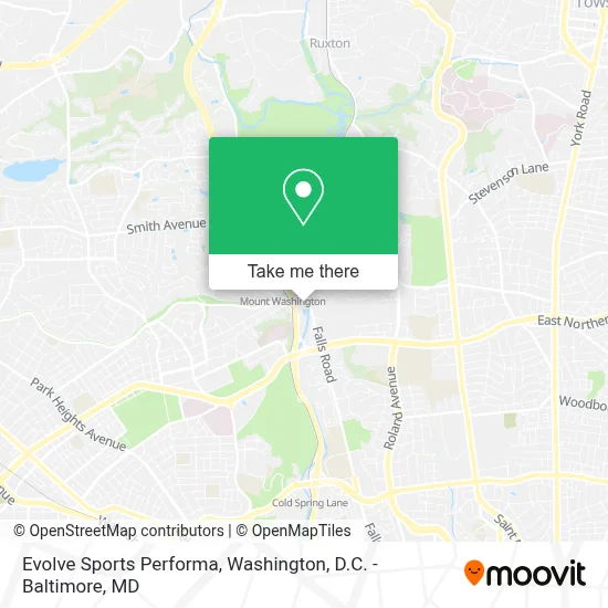Evolve Sports Performa map