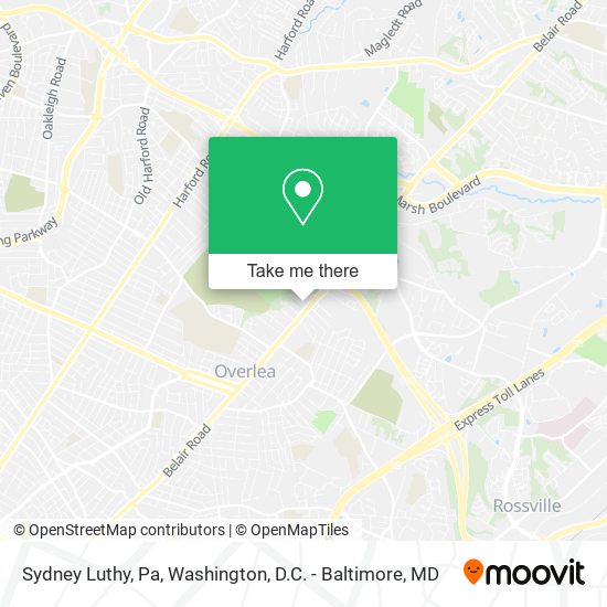 Sydney Luthy, Pa map
