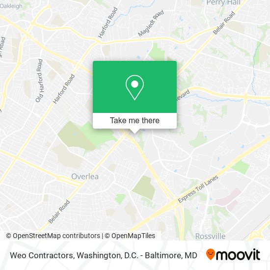 Weo Contractors map