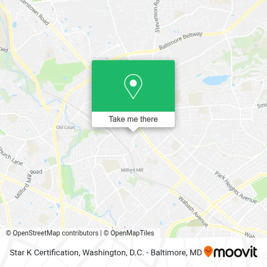 Star K Certification map