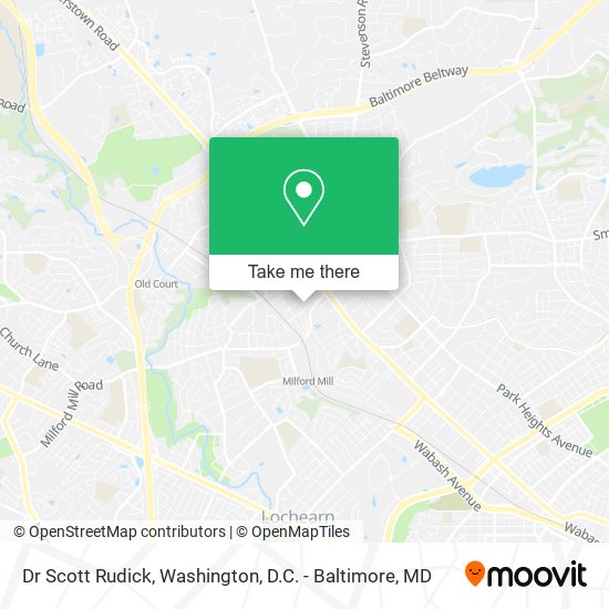 Dr Scott Rudick map