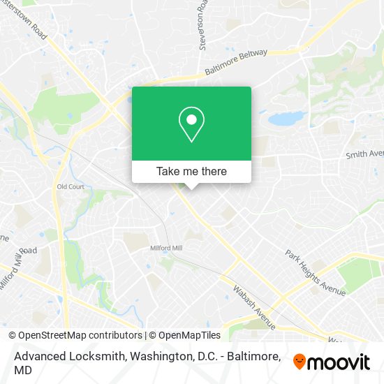 Advanced Locksmith map