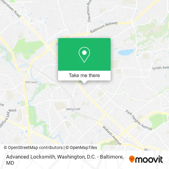 Advanced Locksmith map