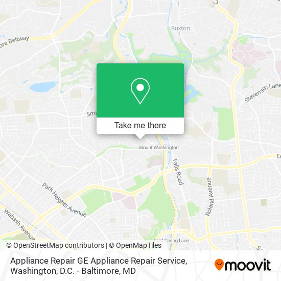 Appliance Repair GE Appliance Repair Service map