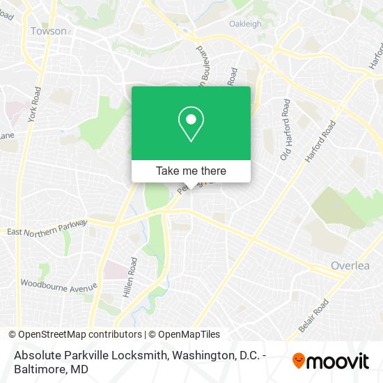 Mapa de Absolute Parkville Locksmith