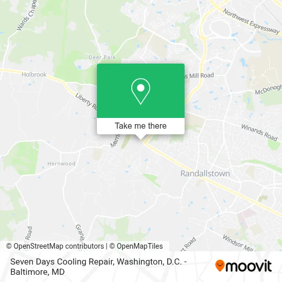 Seven Days Cooling Repair map