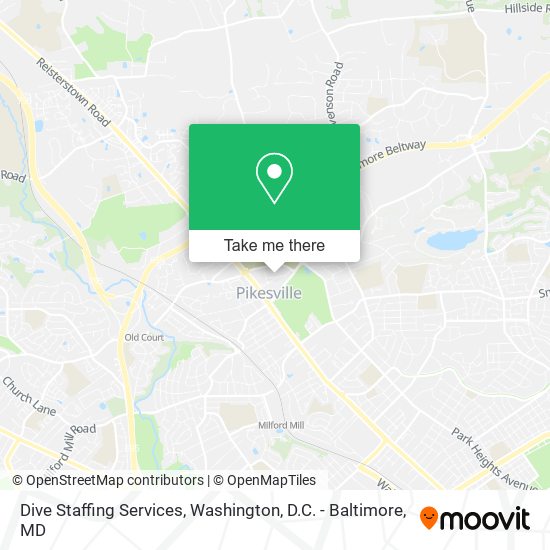 Dive Staffing Services map