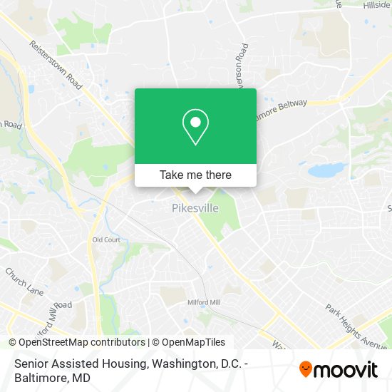 Senior Assisted Housing map