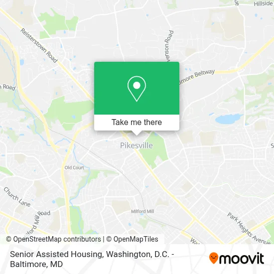 Senior Assisted Housing map