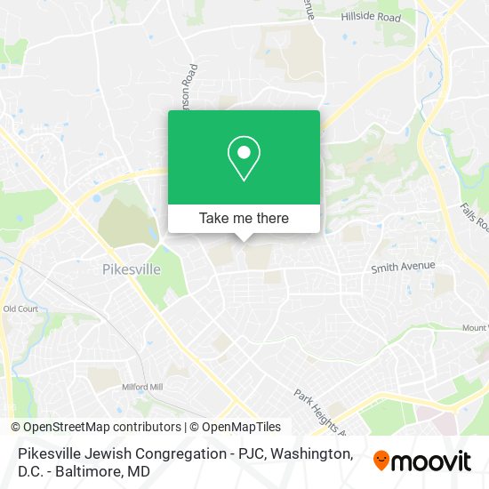 Mapa de Pikesville Jewish Congregation - PJC