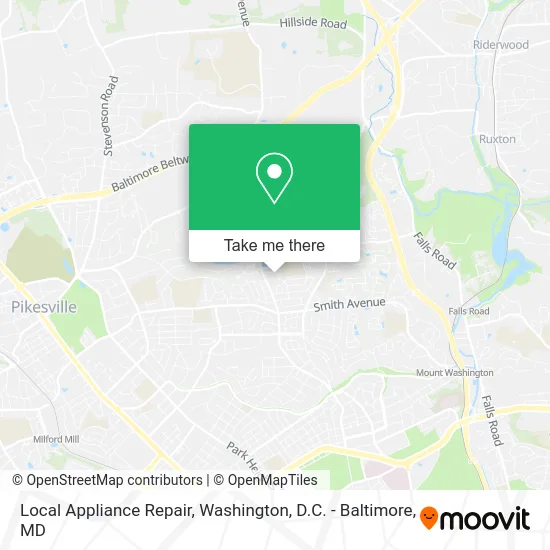Local Appliance Repair map