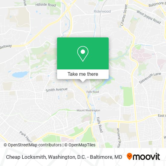Cheap Locksmith map