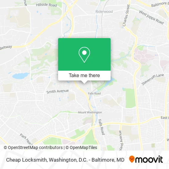 Mapa de Cheap Locksmith