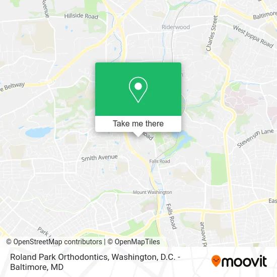 Roland Park Orthodontics map
