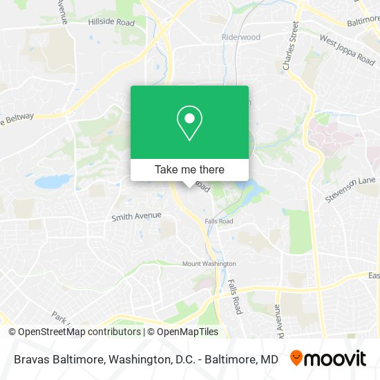 Bravas Baltimore map