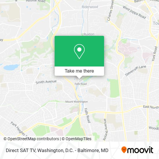 Direct SAT TV map