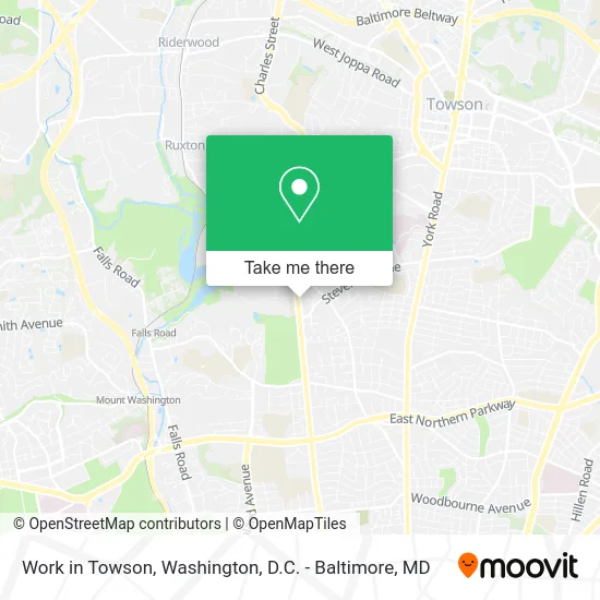 Work in Towson map