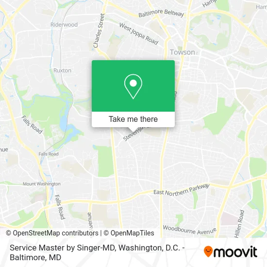 Service Master by Singer-MD map