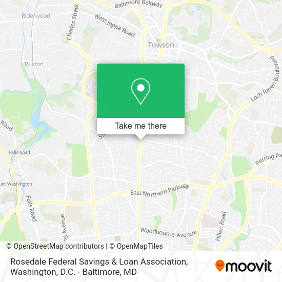 Rosedale Federal Savings & Loan Association map