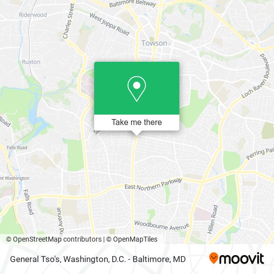 General Tso's map