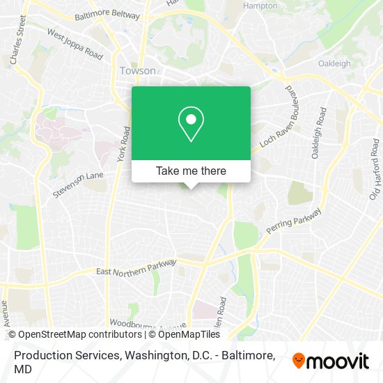 Production Services map