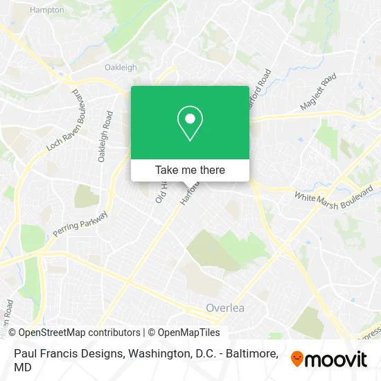 Paul Francis Designs map