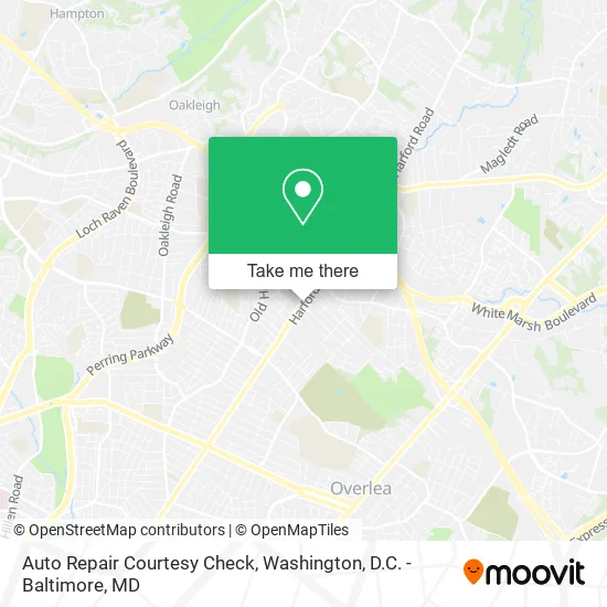 Auto Repair Courtesy Check map