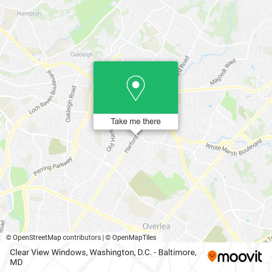 Clear View Windows map