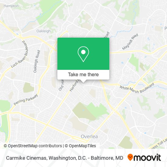 Mapa de Carmike Cinemas