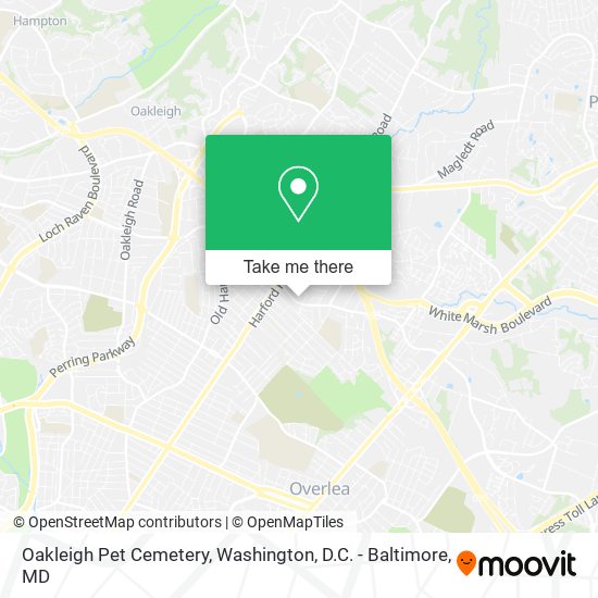 Mapa de Oakleigh Pet Cemetery