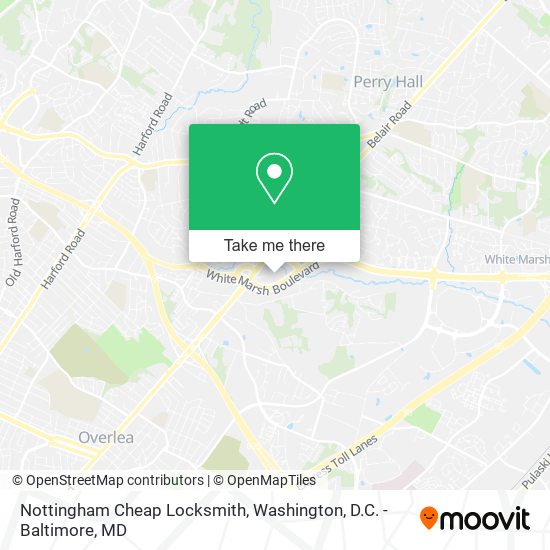 Nottingham Cheap Locksmith map