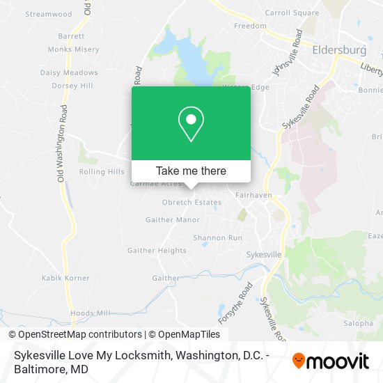 Sykesville Love My Locksmith map